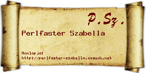Perlfaster Szabella névjegykártya